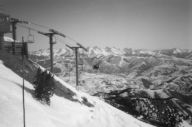 Dirt on a chairlift